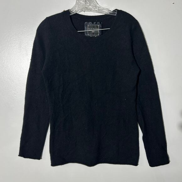 OLD NAVY 100% Cashmere Black Pullover Long Sleeve Sweater Men’s Size Large - Picture 1 of 8